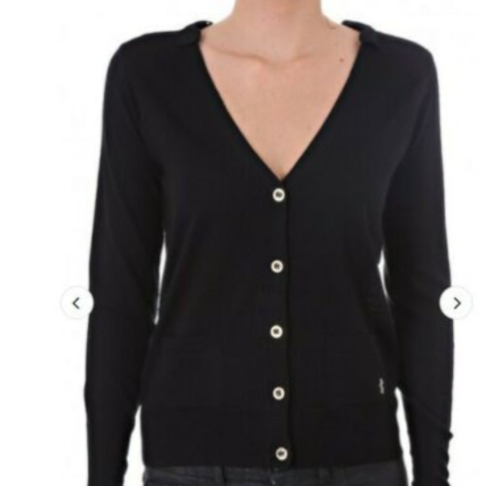 Juicy Couture Jg010063 Bow Cardigan Black